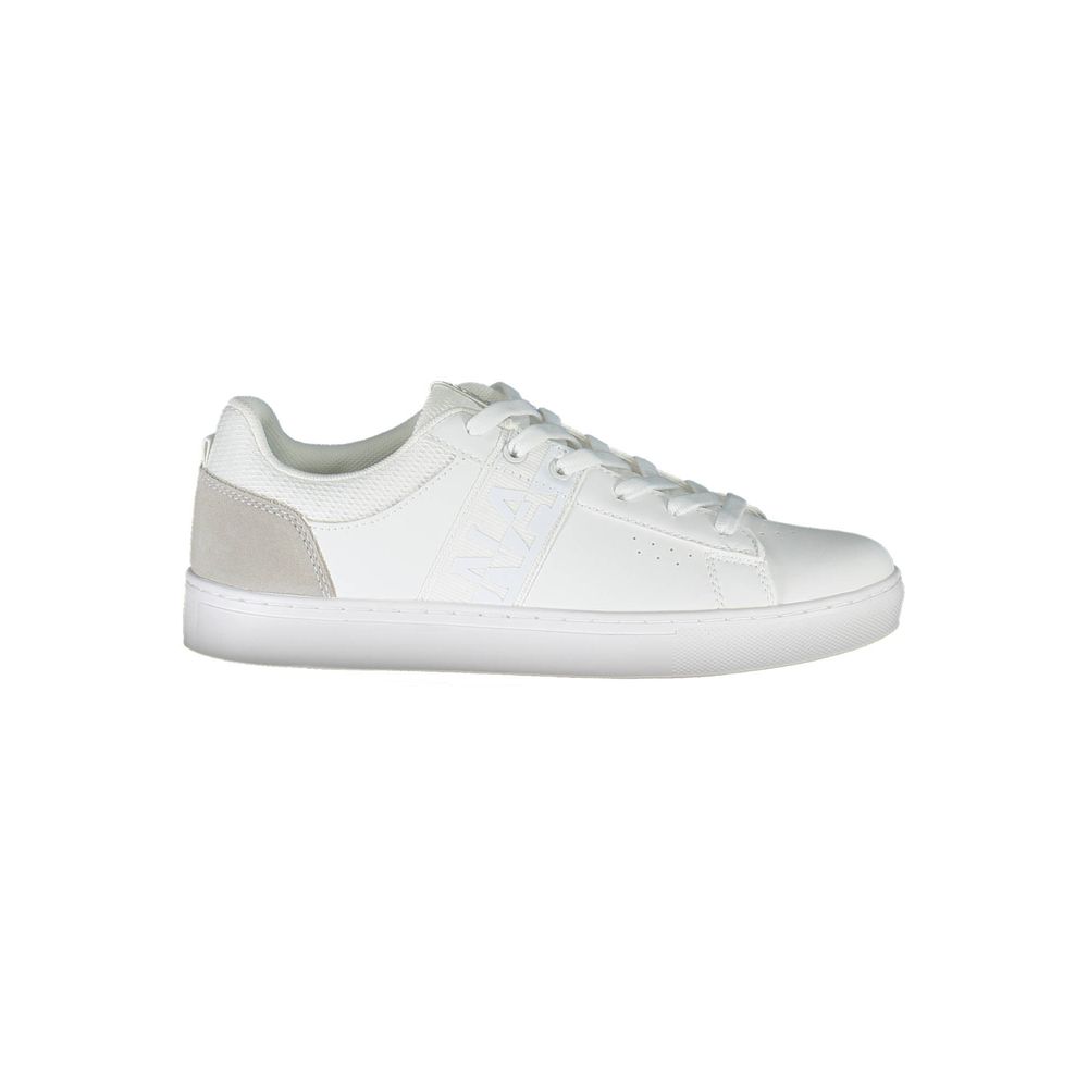 White Polyester Sneaker