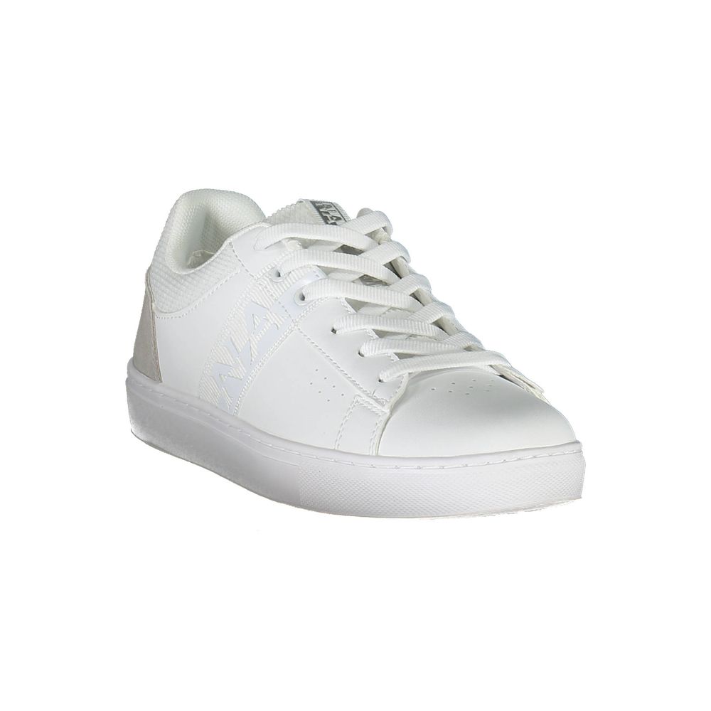 White Polyester Sneaker