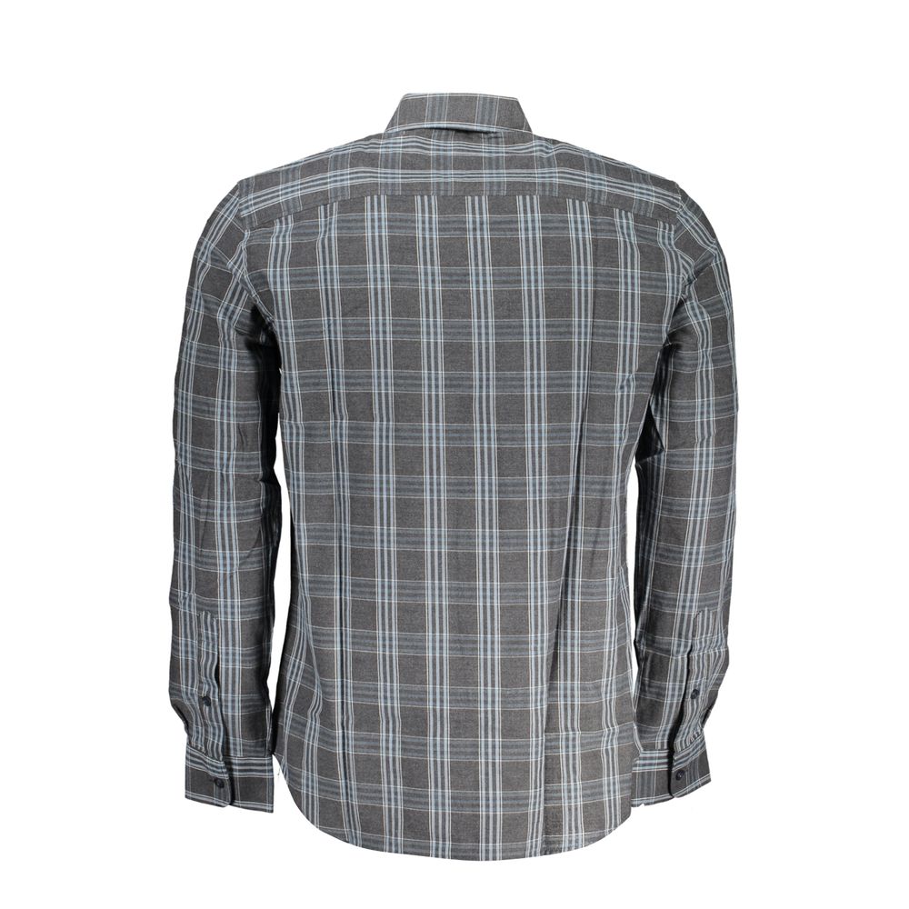 Grigio Cotton Men Shirt - ventzia