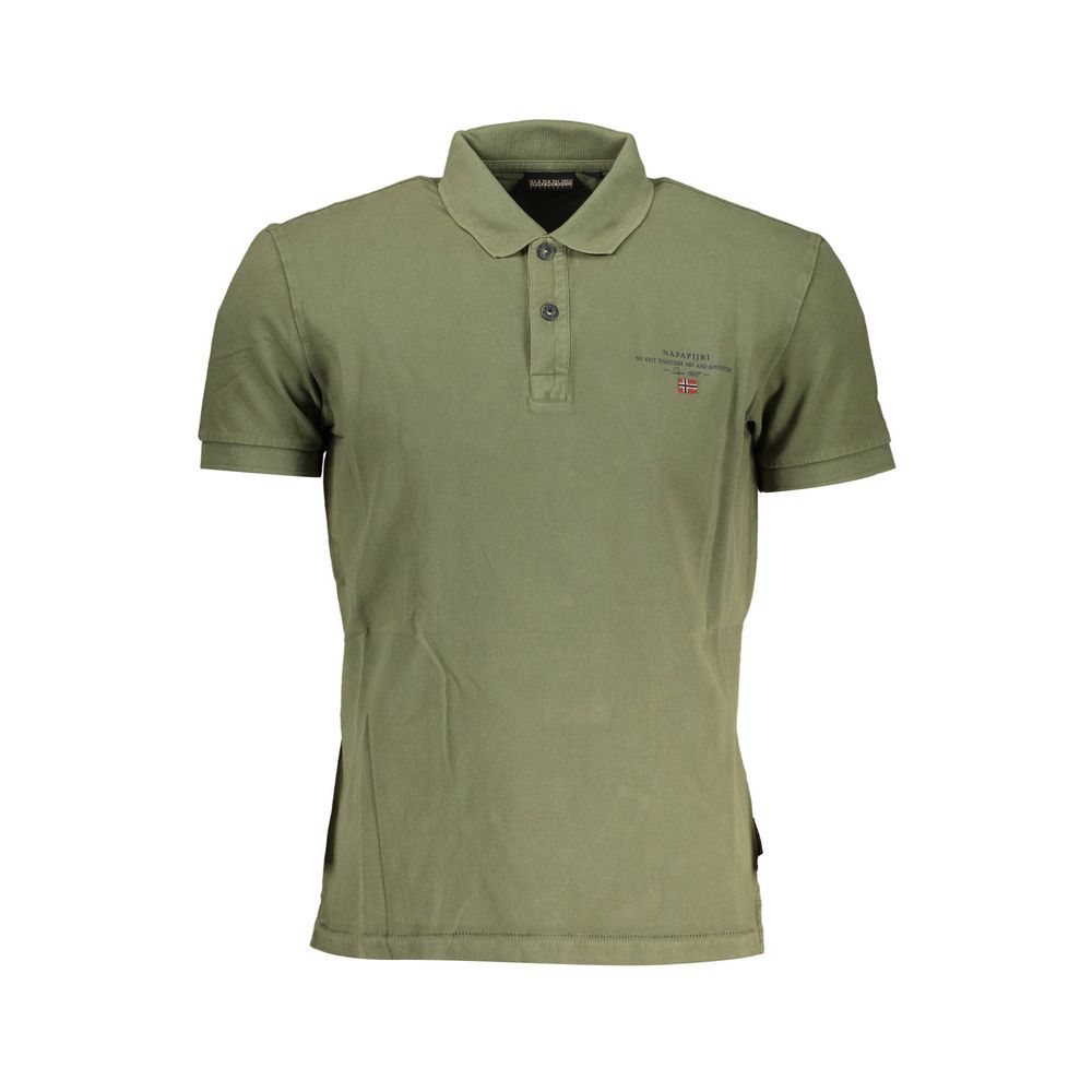 Green Cotton Polo Shirt