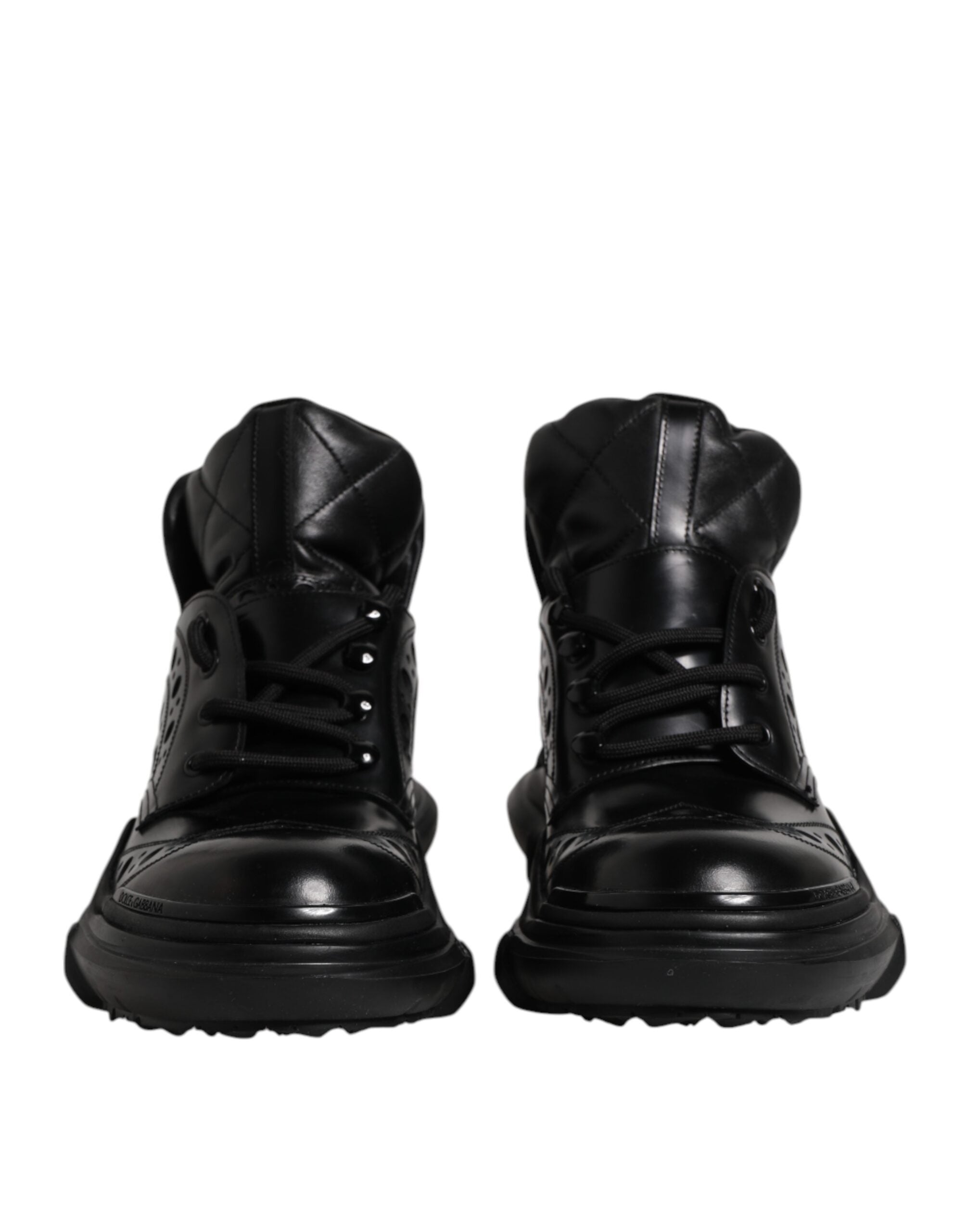 Black Leather Casual Mens Ankle Boots Shoes - ventzia
