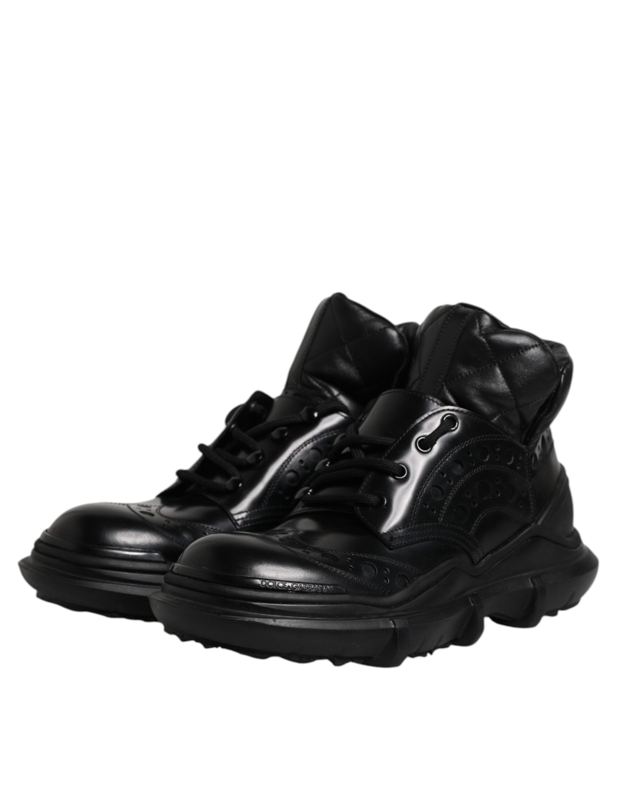 Black Leather Casual Mens Ankle Boots Shoes - ventzia
