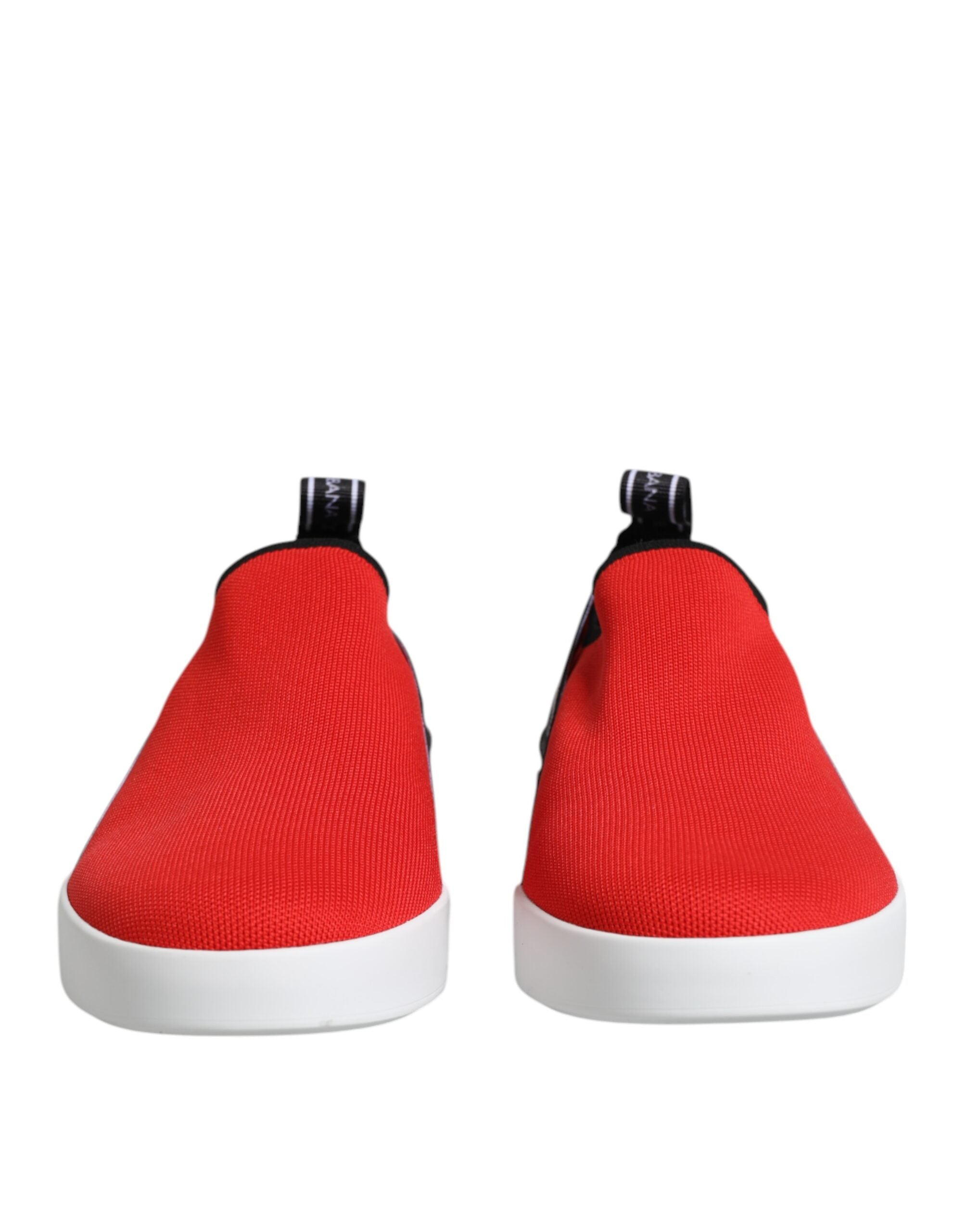 Red Logo Low Top Slip On Men Sneakers Shoes - ventzia