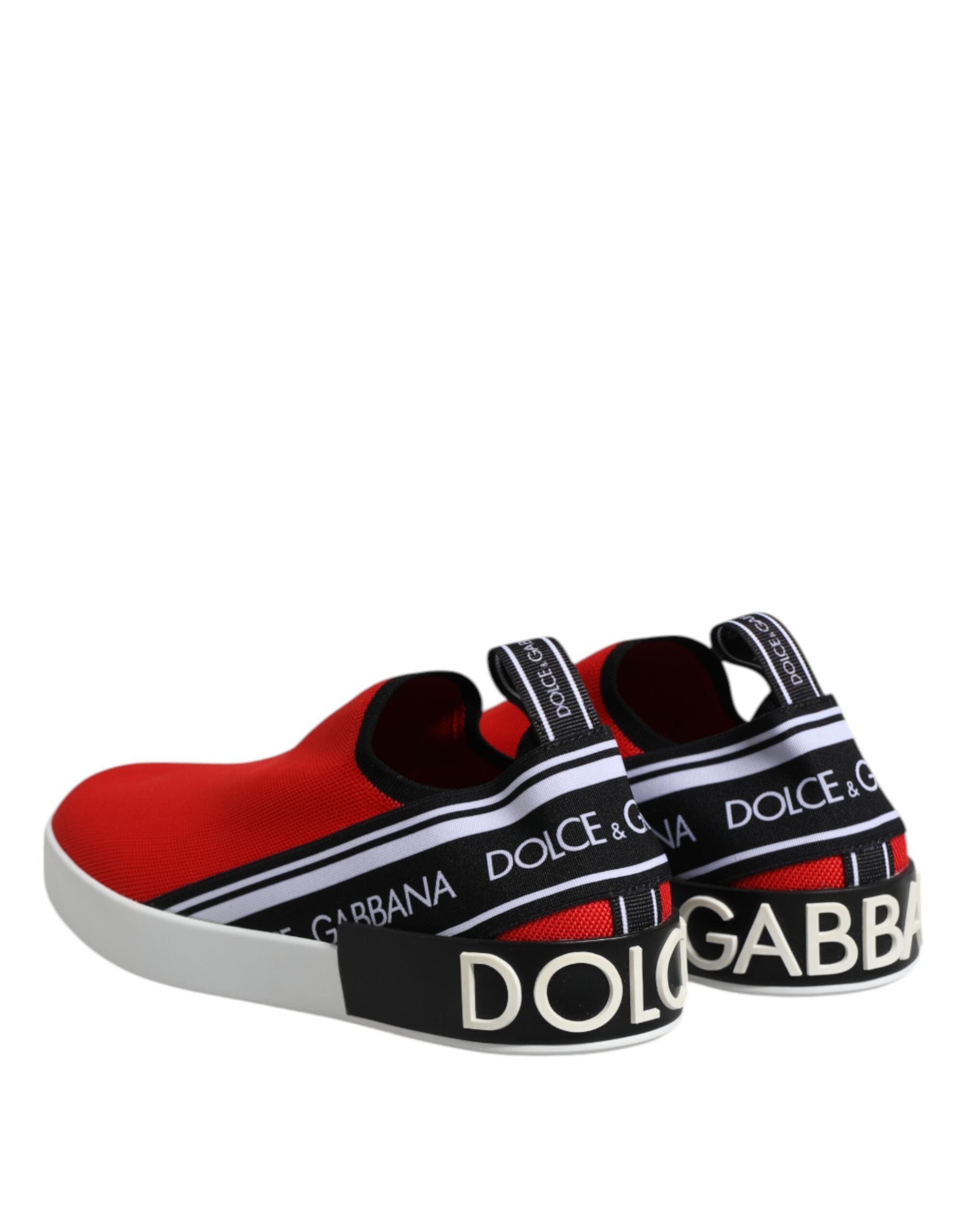 Red Logo Low Top Slip On Men Sneakers Shoes - ventzia