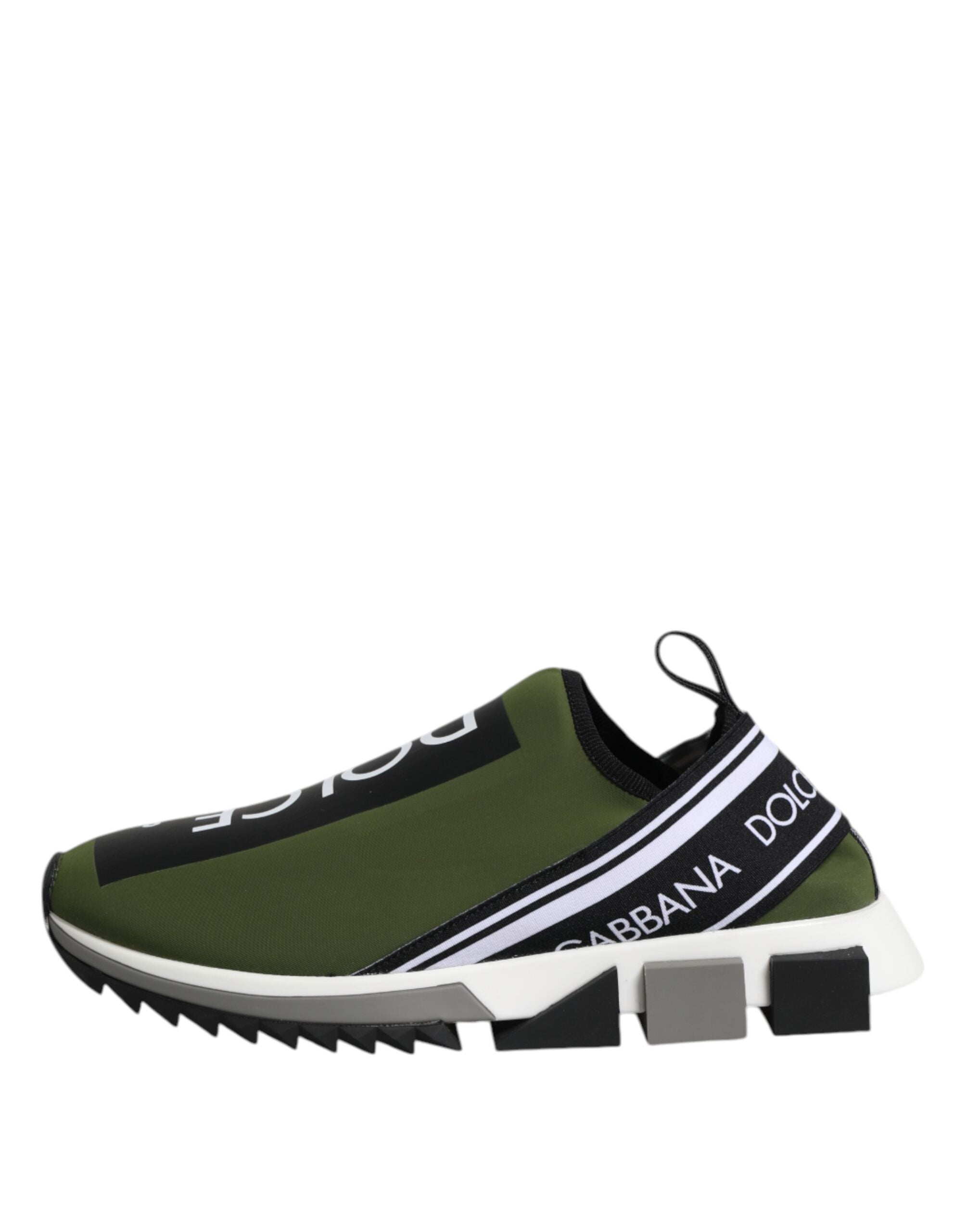 Green Black Slip On Sorrento Sneakers Shoes - ventzia