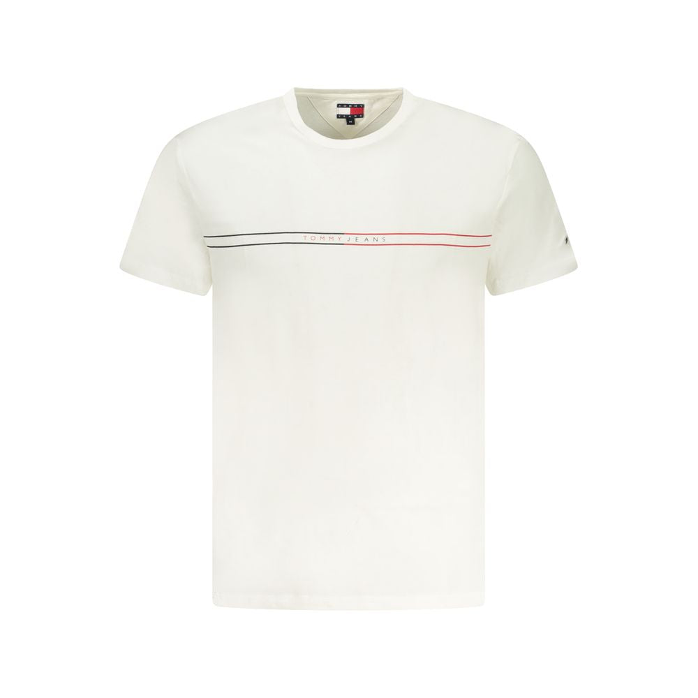 White Cotton Mens T-Shirt - ventzia