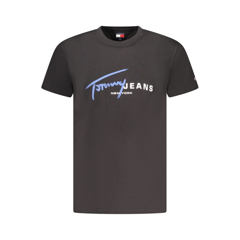 Black Cotton T-Shirt - ventzia