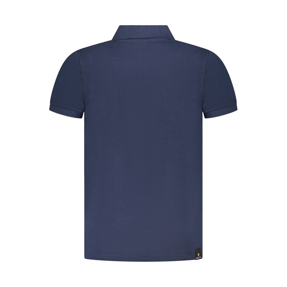 Navy Cotton Men Polo - ventzia