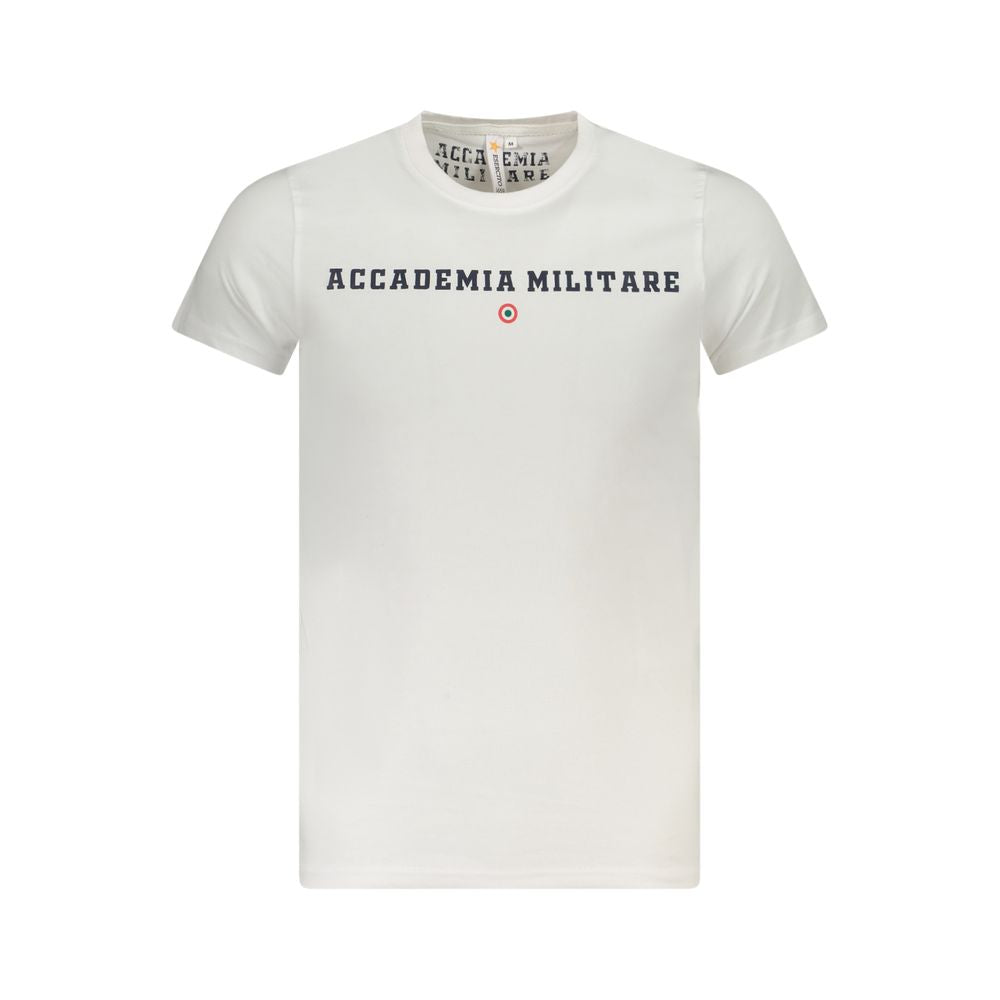 White Cotton Men's T-Shirt - ventzia