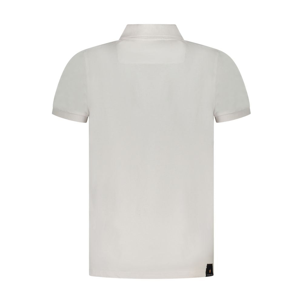 Bianco Cotton Male Polo Shirt - ventzia