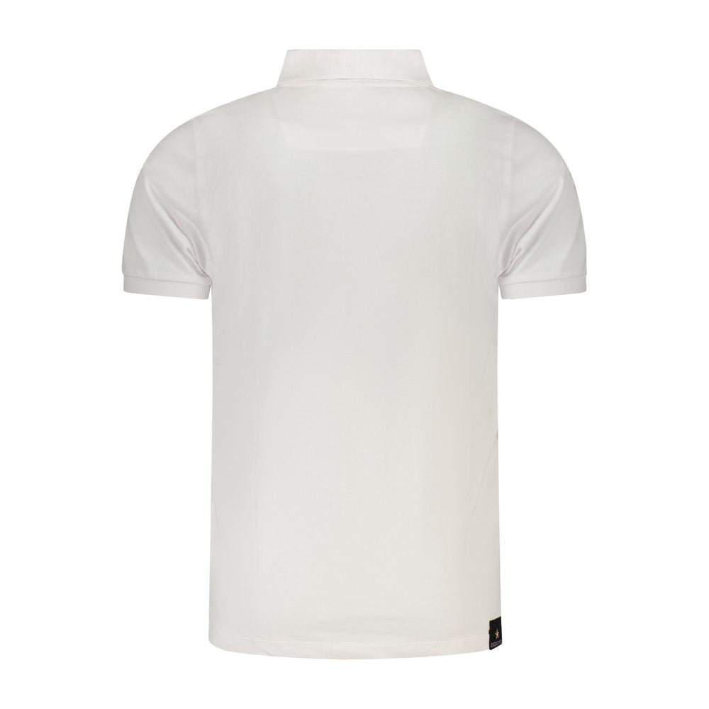 White Cotton Men's Polo Shirt - ventzia