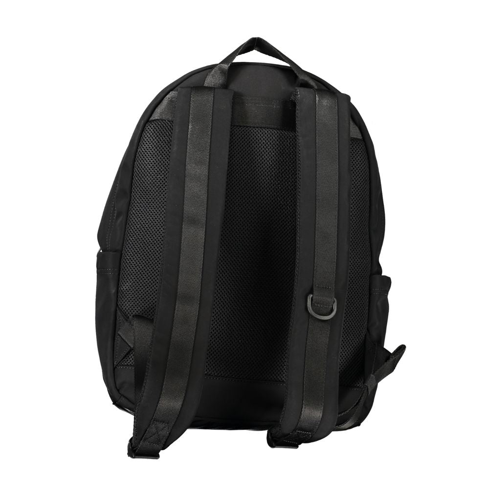 Black Polyester Backpack - ventzia
