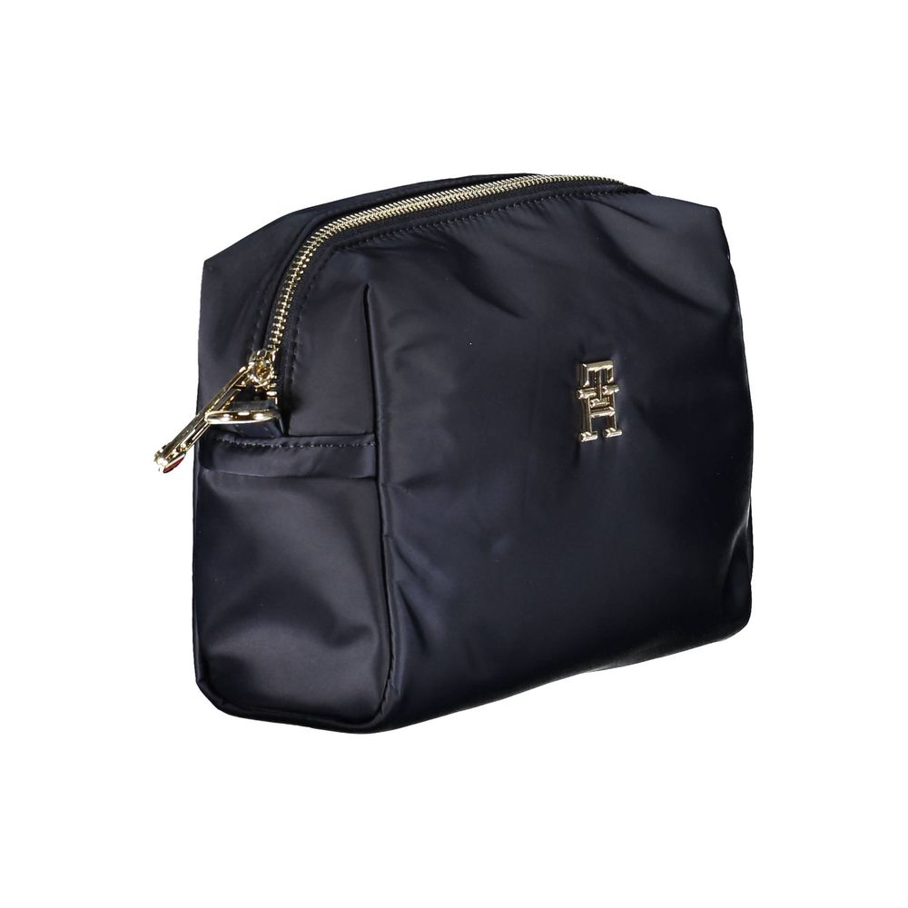 Blue Polyester Handbag - ventzia