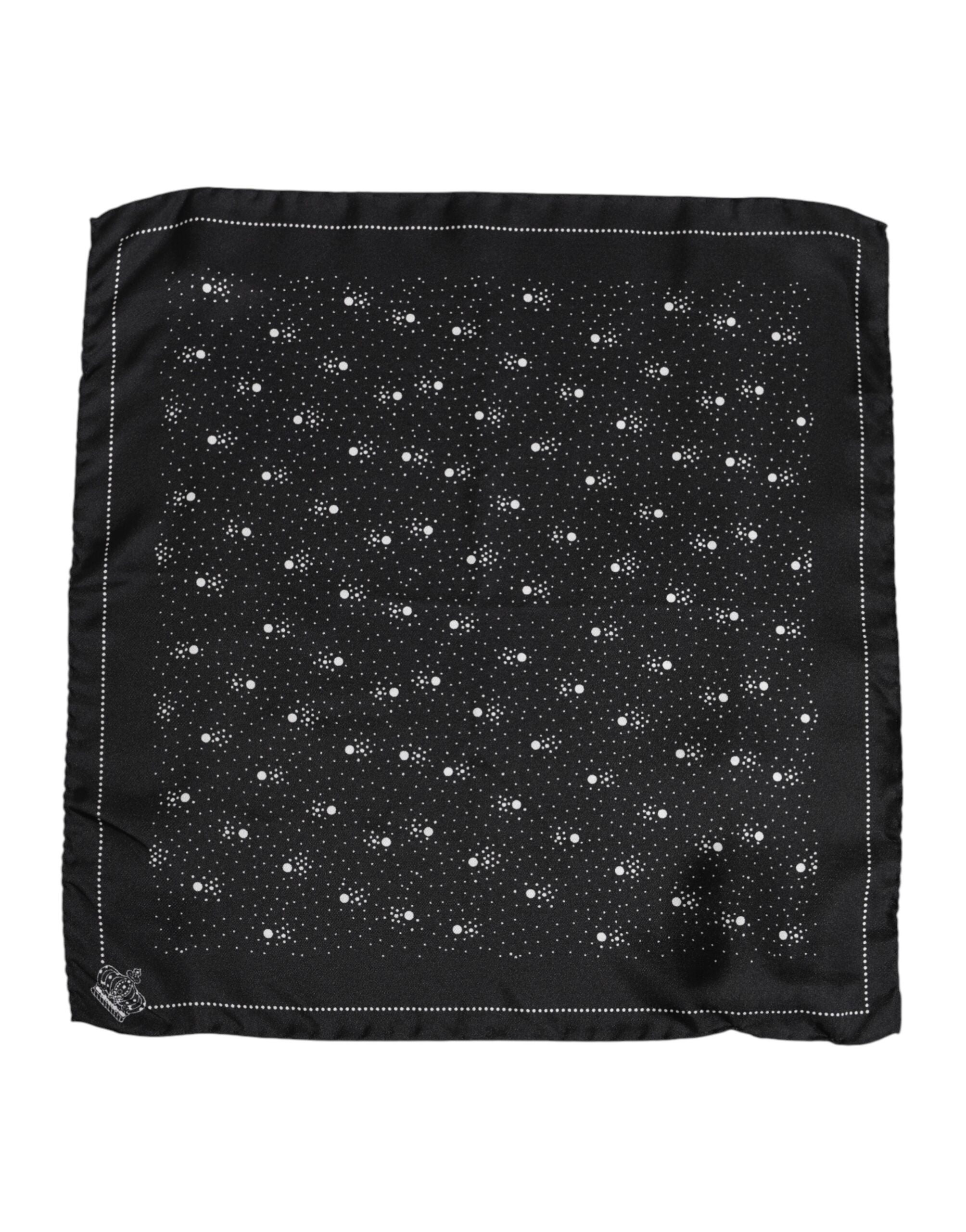Black White Printed Square Men Foulard Scarf - ventzia