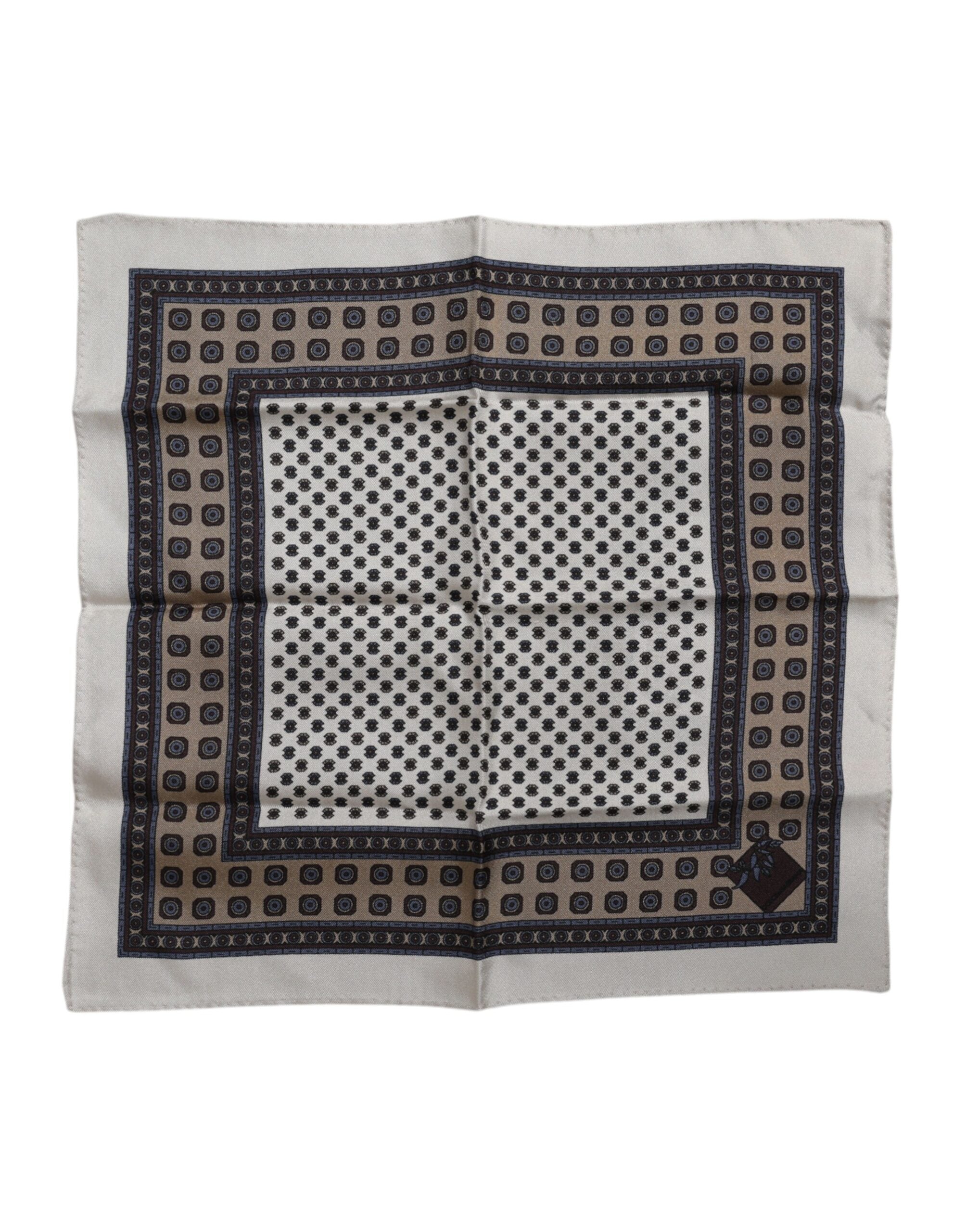 Multicolor Patterned Square Men Foulard Scarf - ventzia