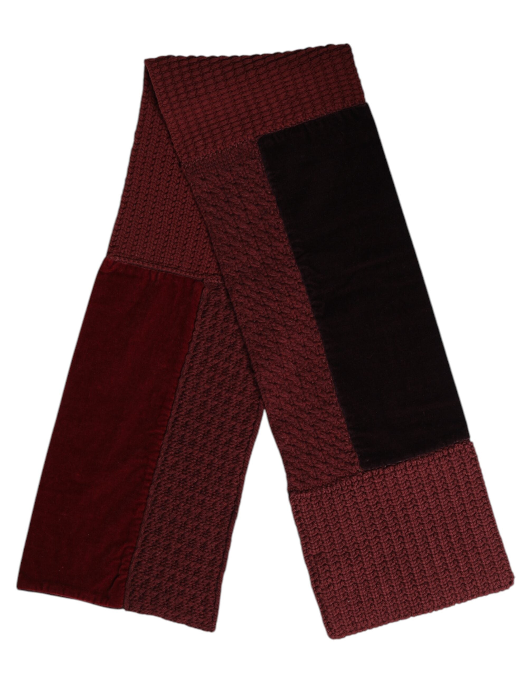 Maroon Black Neck Warmer Wrap Shawl Scarf - ventzia