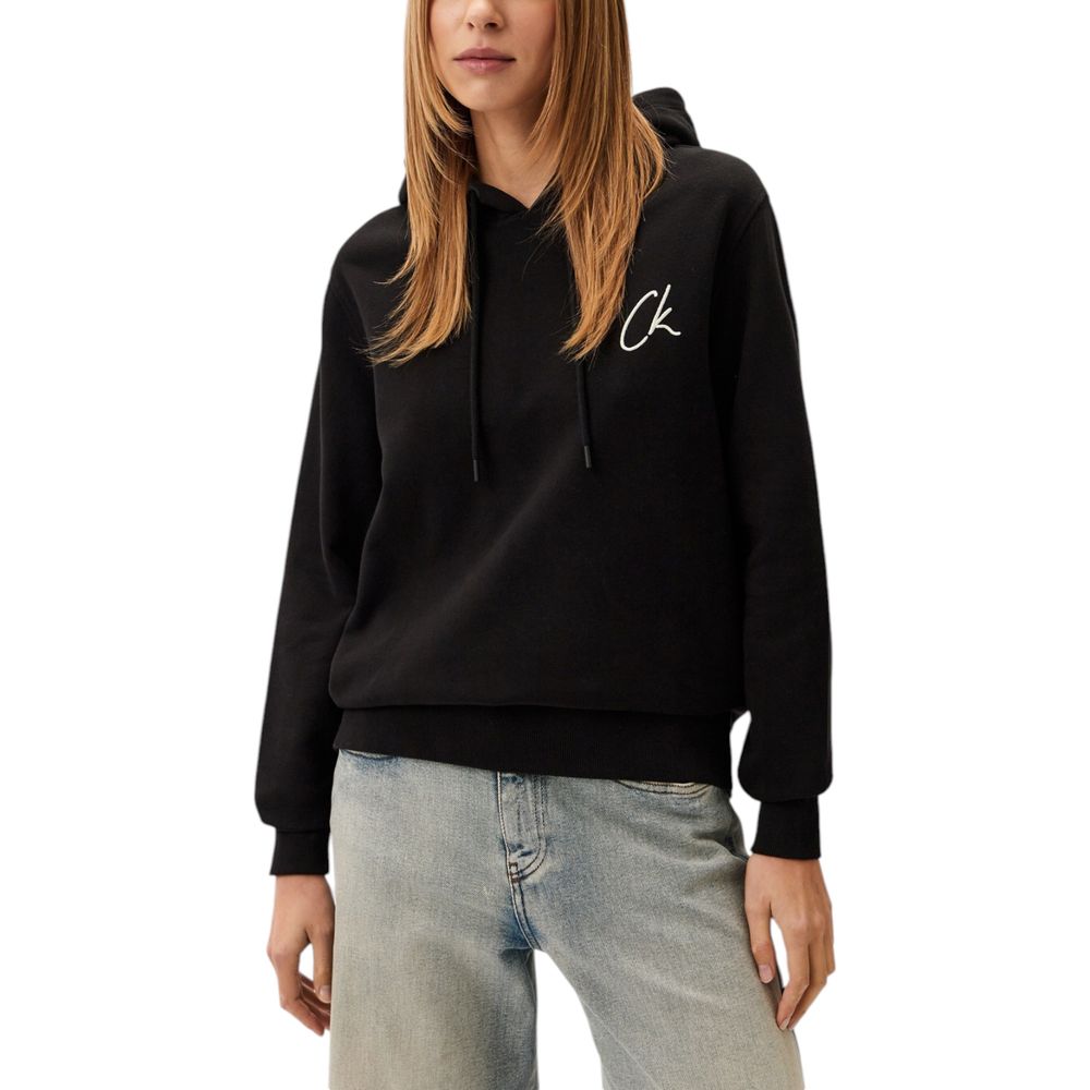 Black Recycled Cotton Sweatshirt - ventzia