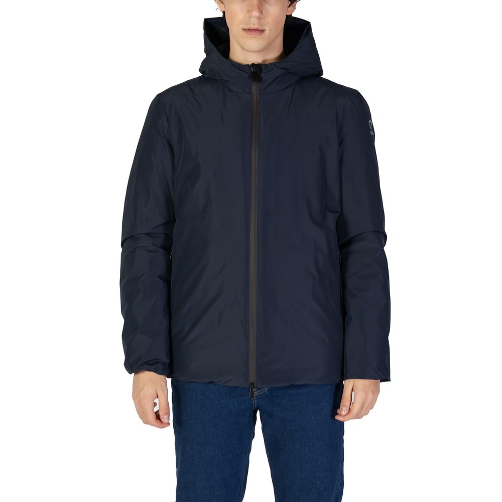 Blue Polyester Jackets & Coat - ventzia