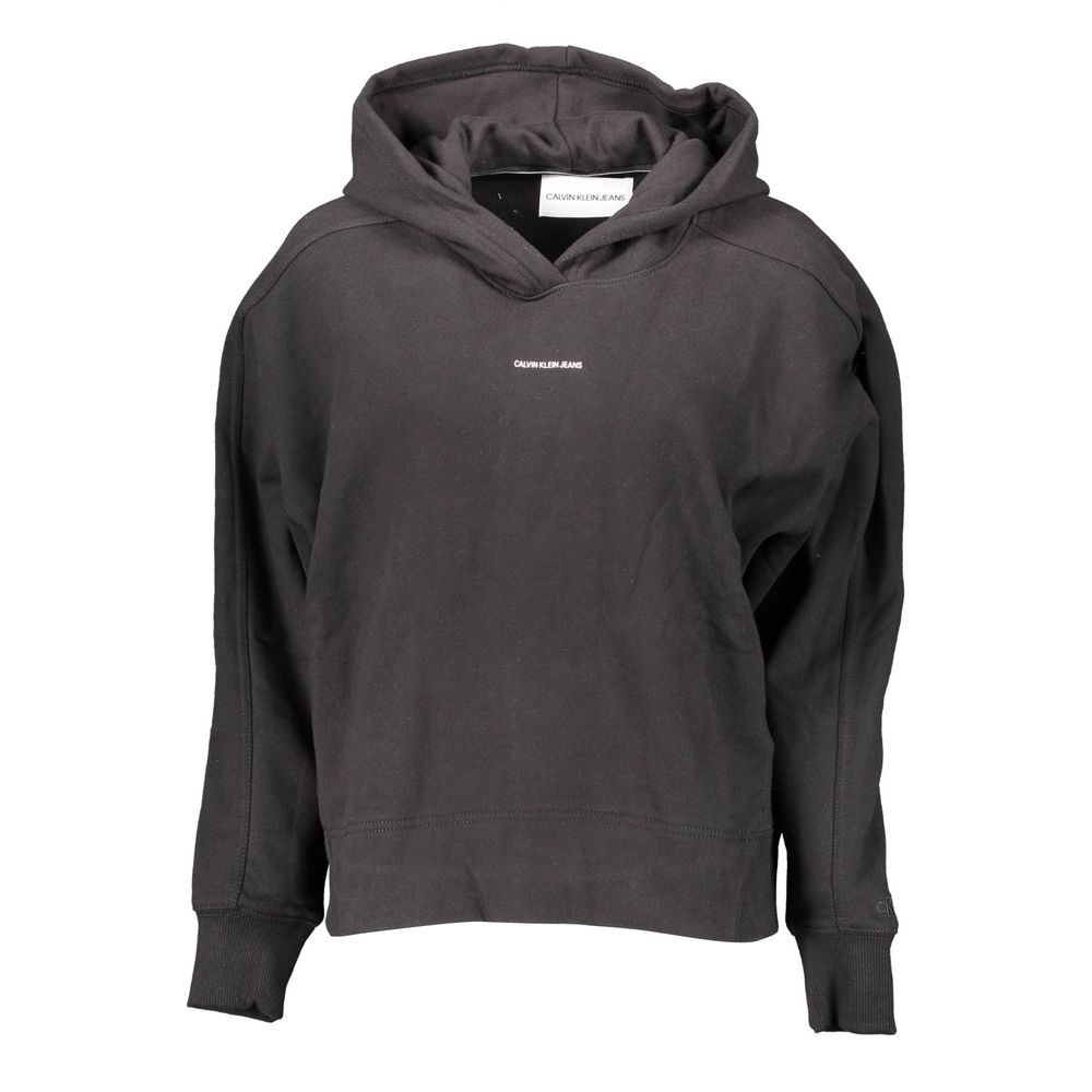 Black Cotton Women Sweater - ventzia