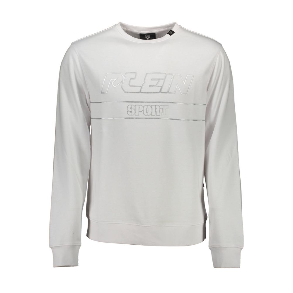 White Cotton Men Sweater - ventzia