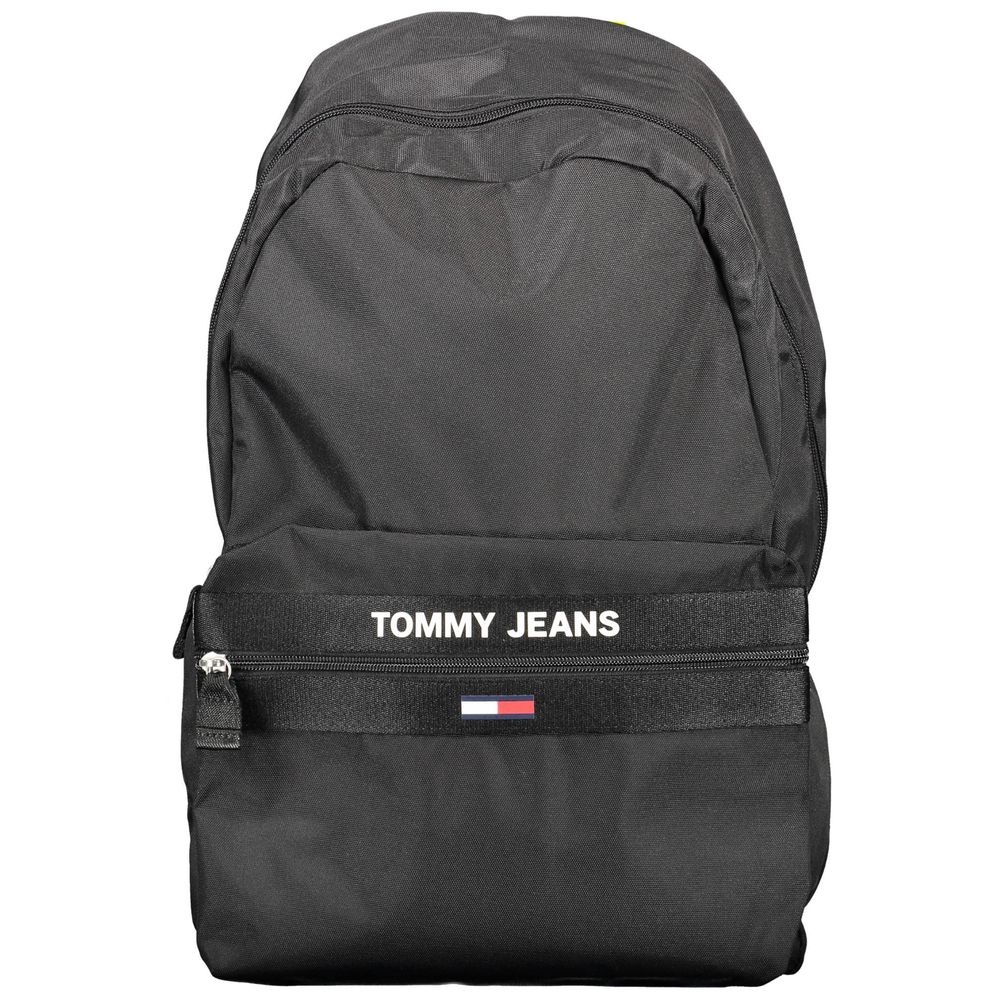Black Polyester Backpack - ventzia