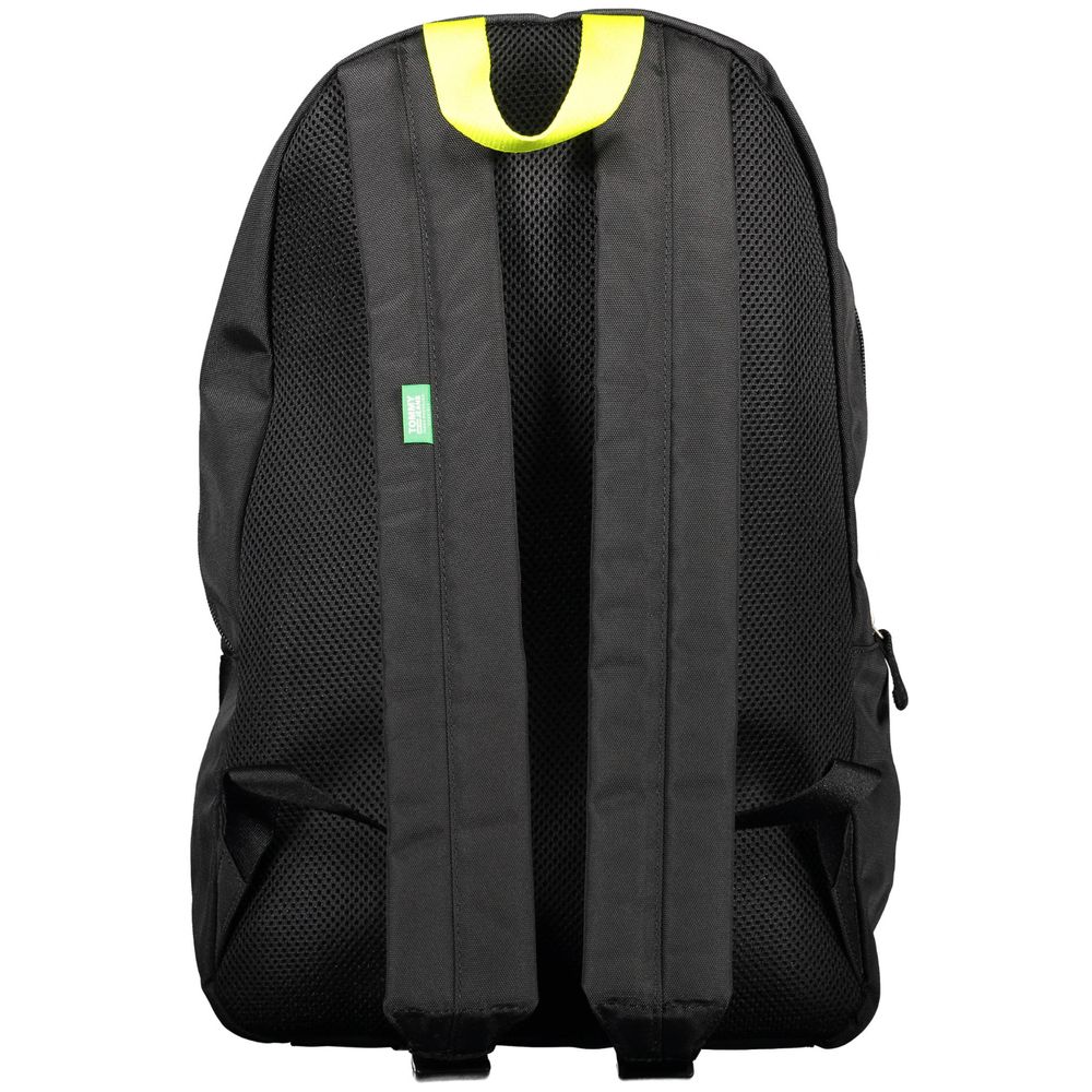 Black Polyester Backpack - ventzia