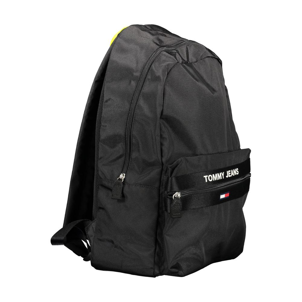 Black Polyester Backpack - ventzia