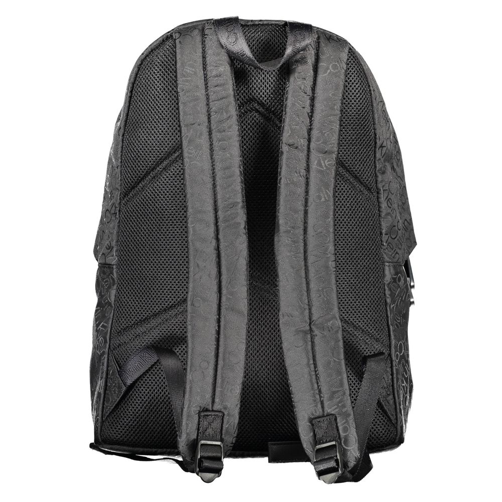 Black Polyester Backpack - ventzia