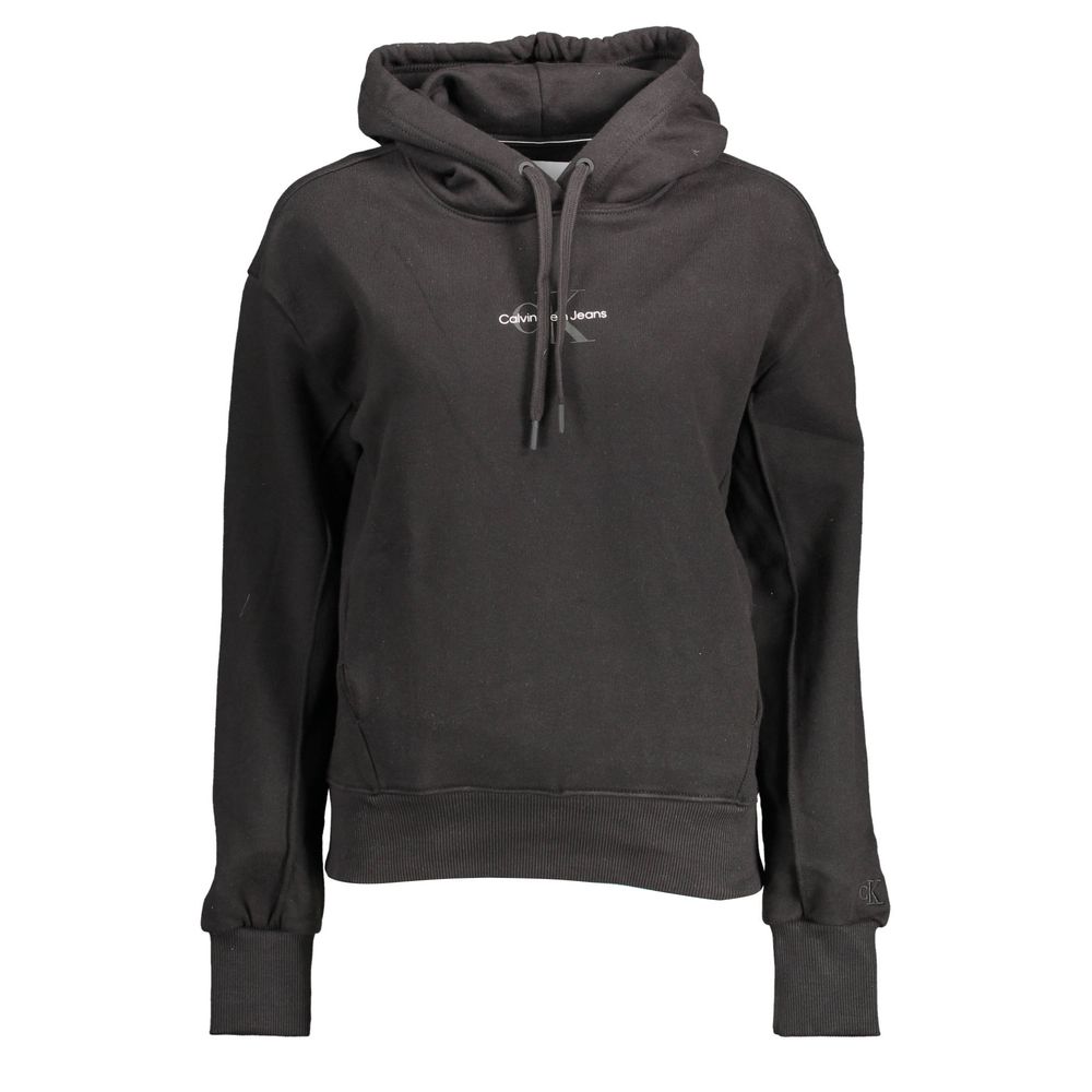 Black Cotton Women Sweater - ventzia