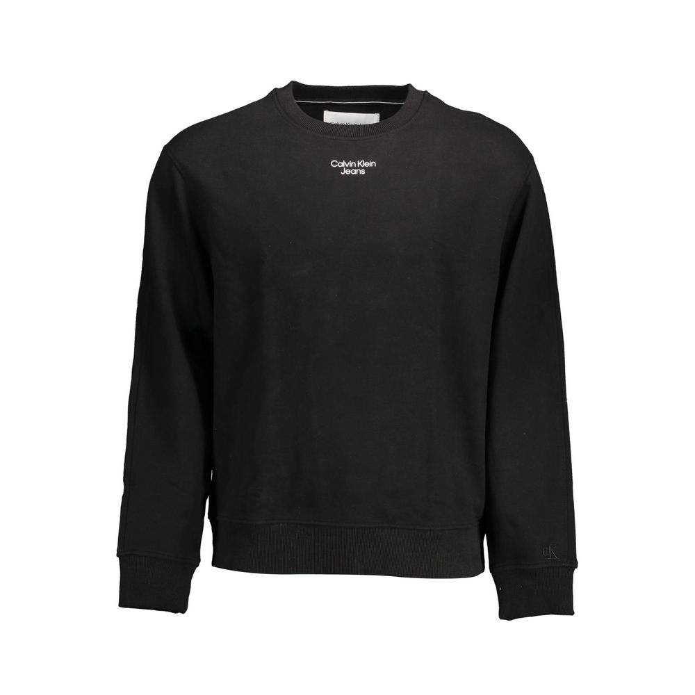 Black Cotton Men Sweater - ventzia