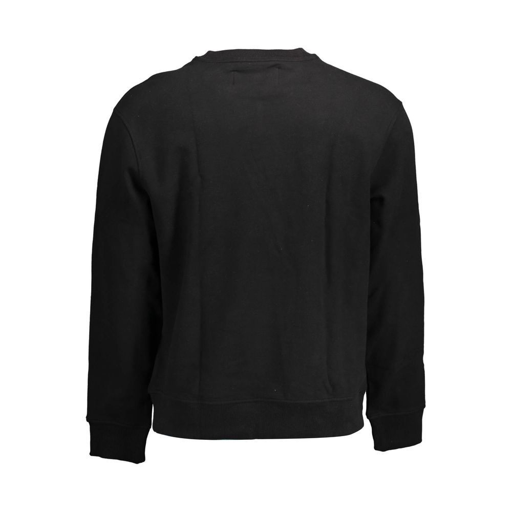 Black Cotton Men Sweater - ventzia