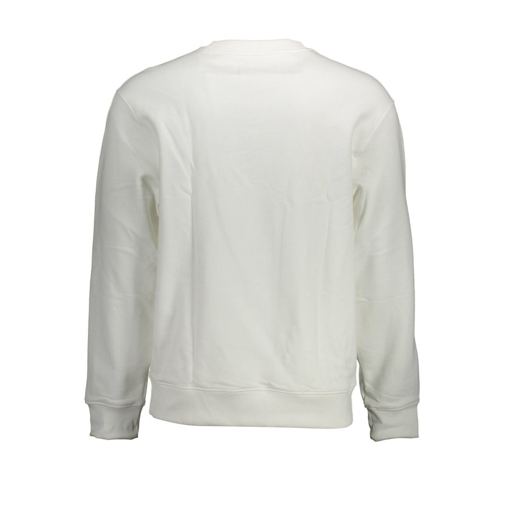 White Cotton Men Sweater - ventzia