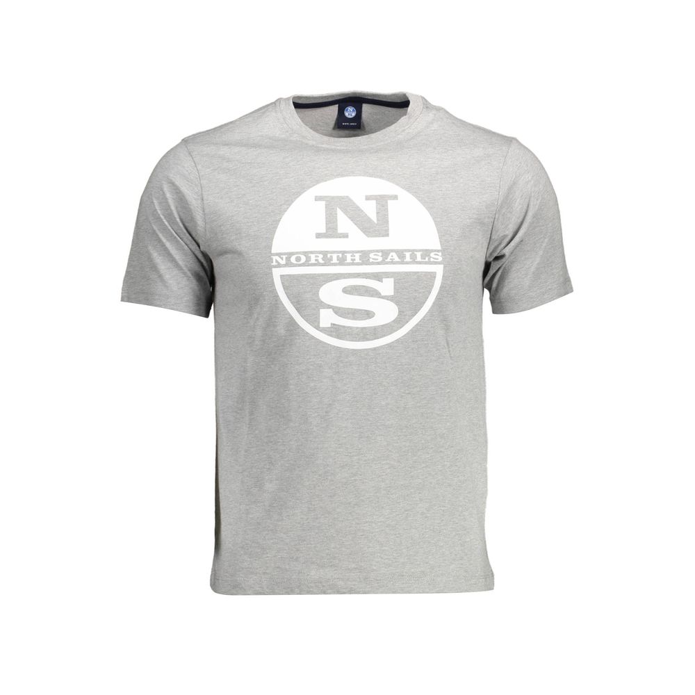 Gray Cotton T-Shirt - ventzia