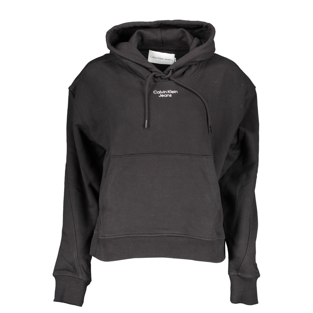 Black Cotton Women Sweater - ventzia