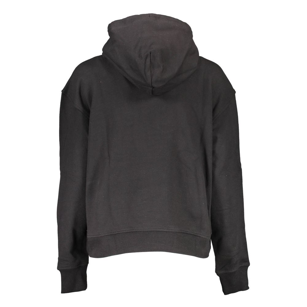 Black Cotton Women Sweater - ventzia