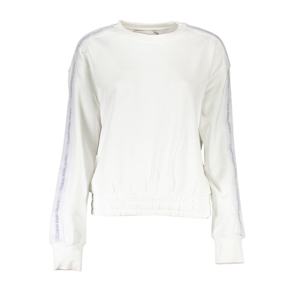 White Cotton Women Sweater - ventzia