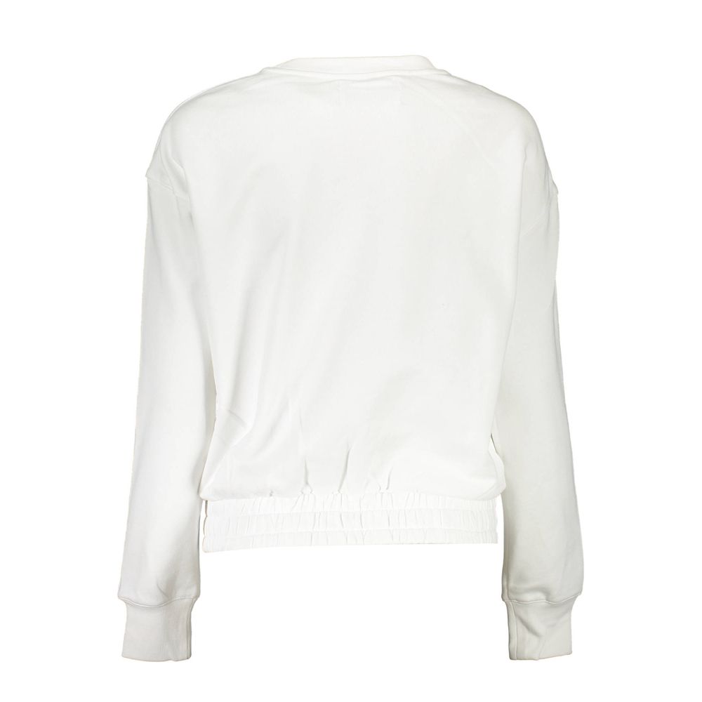 White Cotton Women Sweater - ventzia