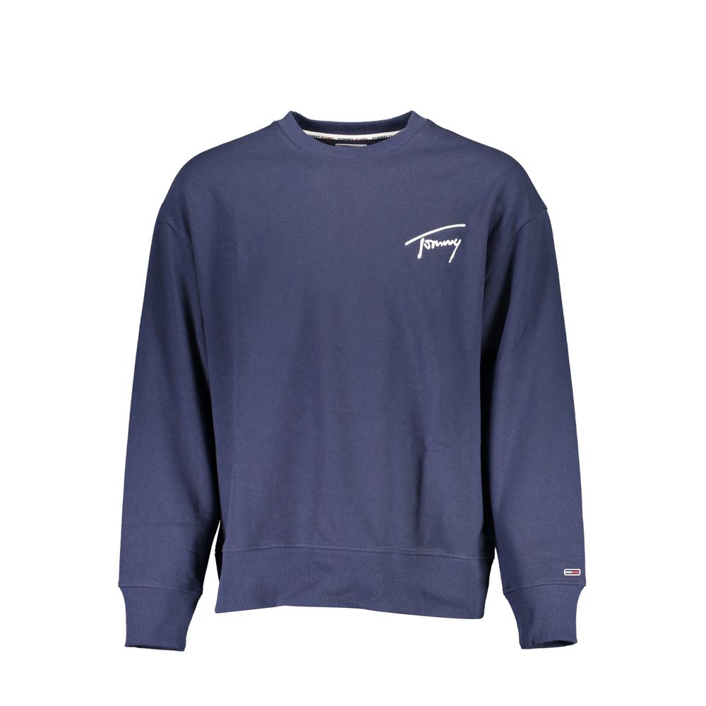 Blue Cotton Men Sweater - ventzia