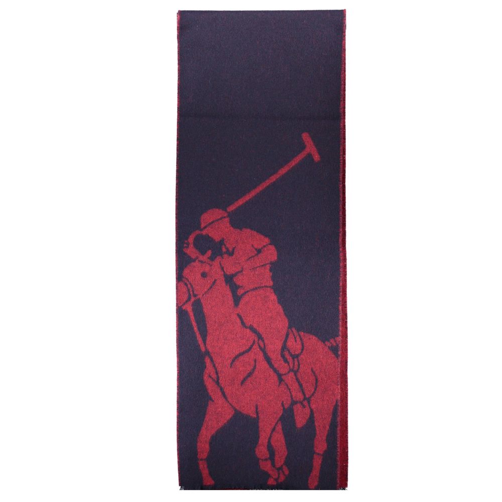 Blue Wool Men Scarf