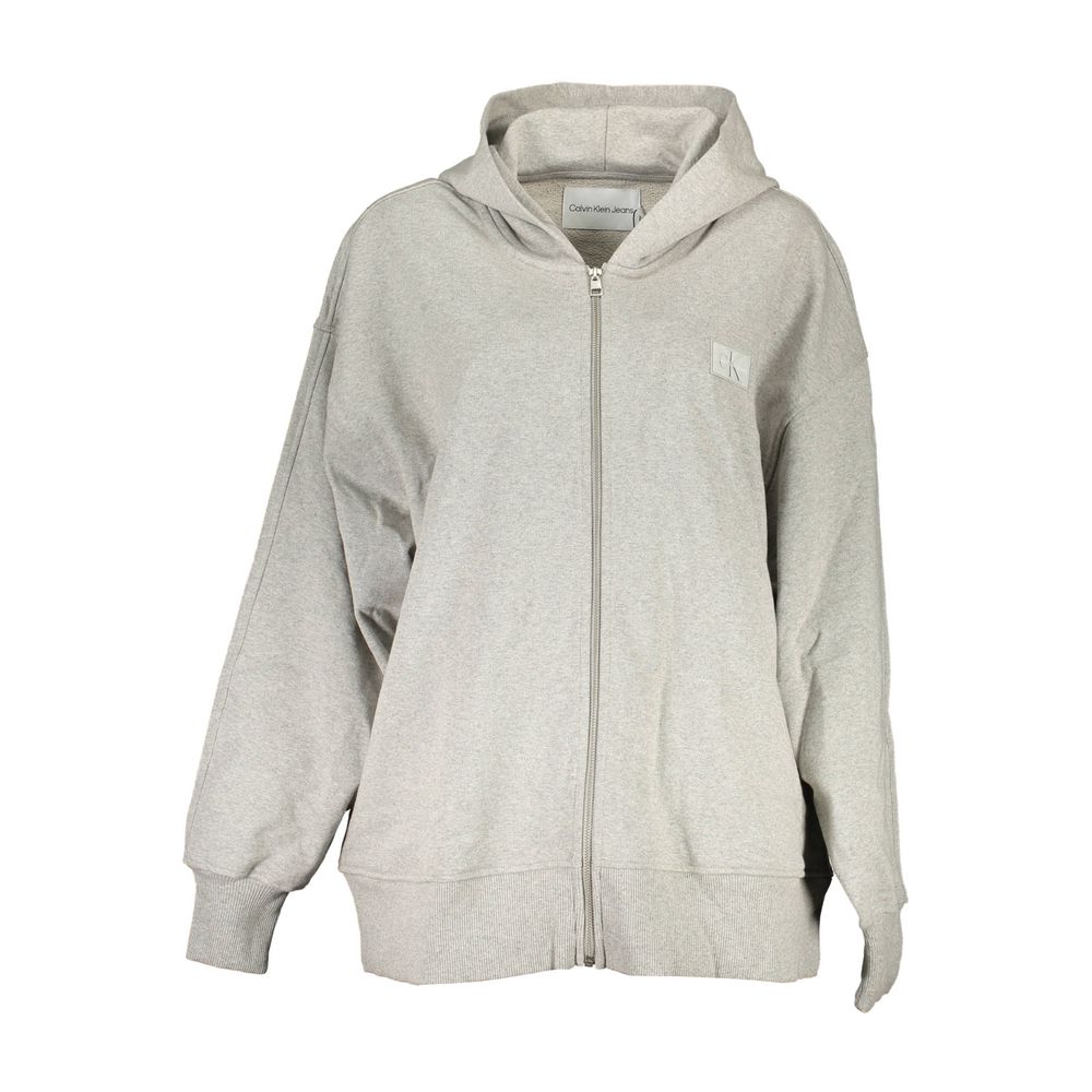Gray Cotton Women Sweater - ventzia