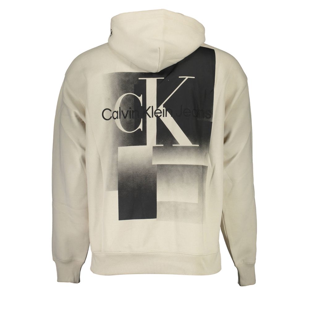 Beige Cotton Men Sweater - ventzia
