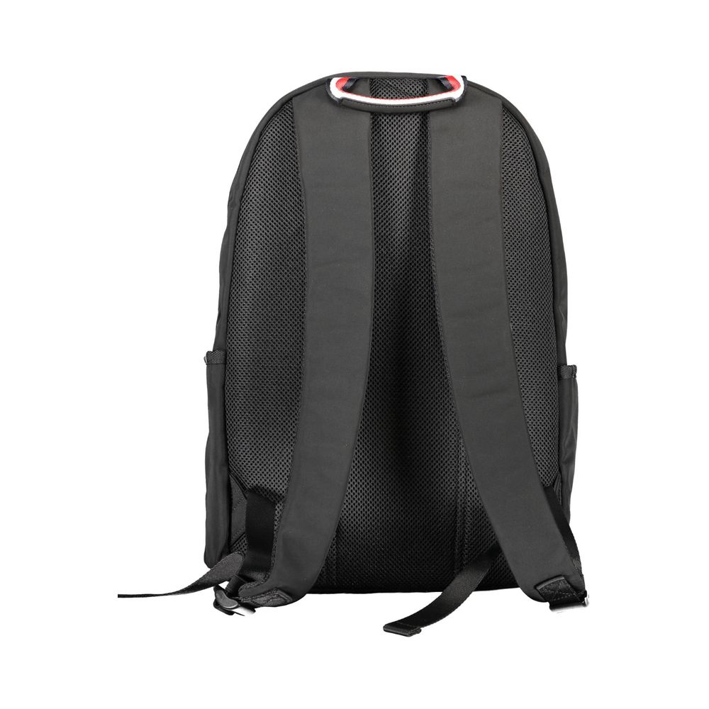 Black Polyester Backpack - ventzia