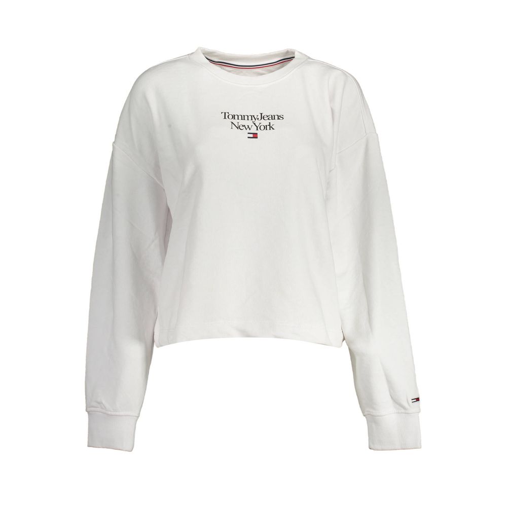 White Cotton Women Sweater - ventzia