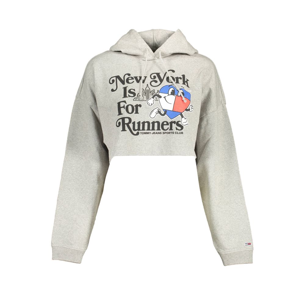 Gray Cotton Women Sweater - ventzia