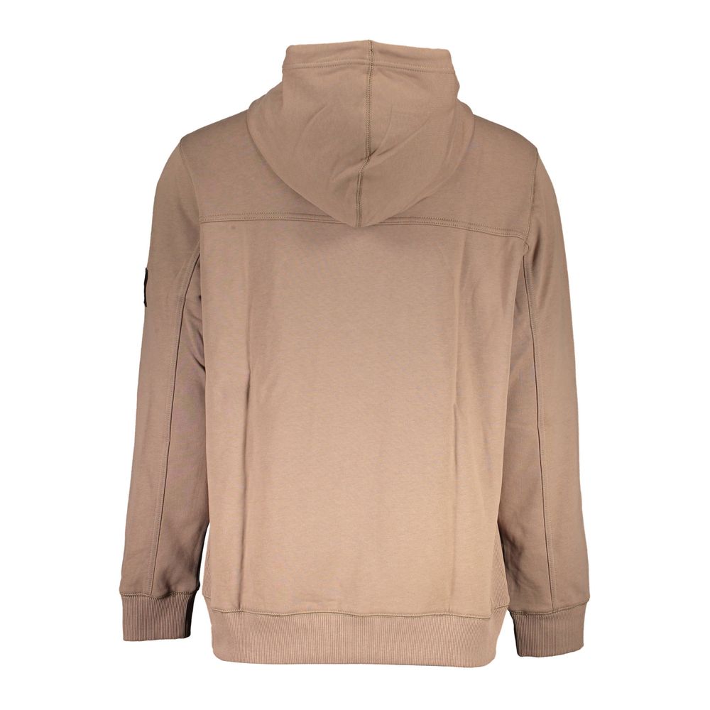 Brown Cotton Men Sweater - ventzia