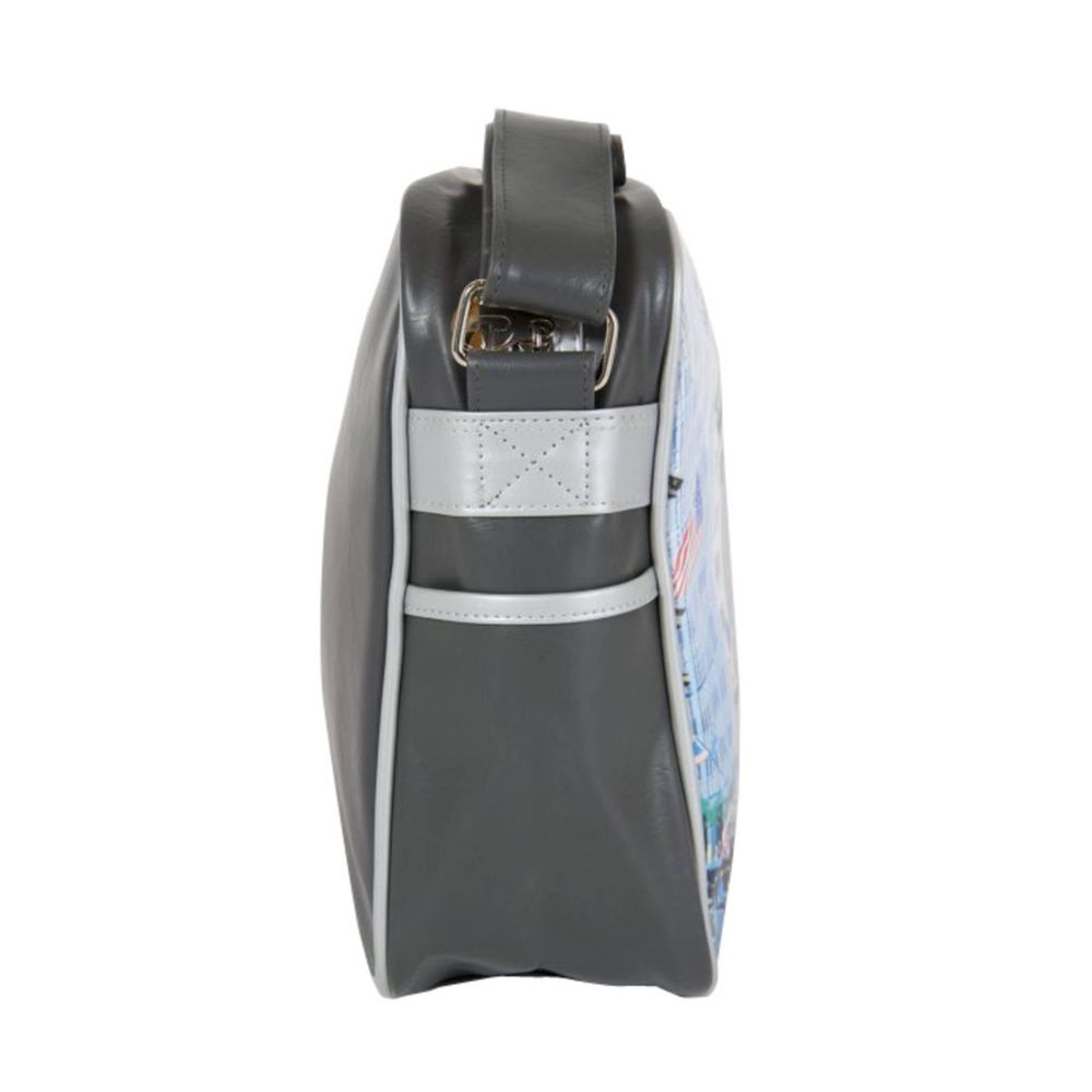 Gray Synthetic Handbag - ventzia