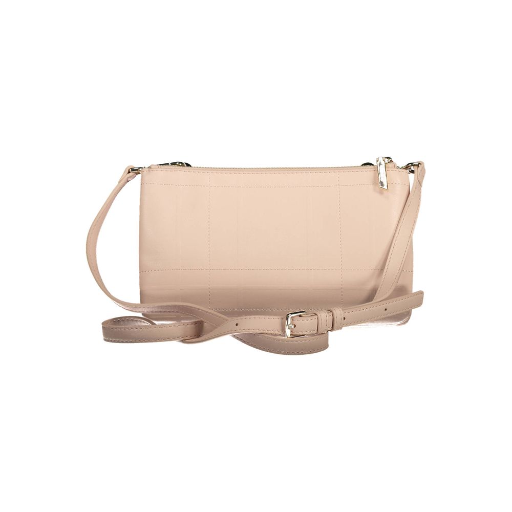 Pink Polyester Handbag - ventzia