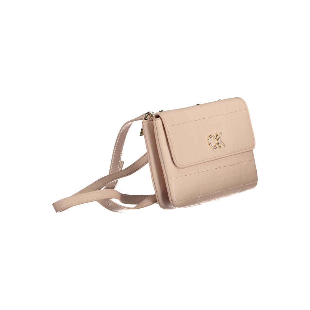 Pink Polyester Handbag - ventzia