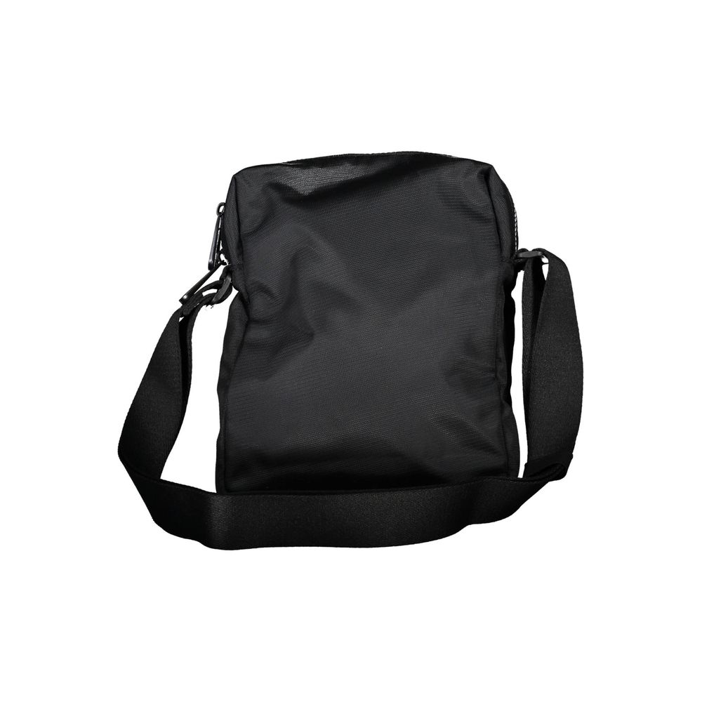 Black Polyester Shoulder Bag - ventzia