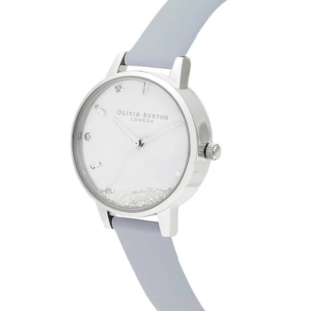 Blue Artificial Leather Dress Watch - ventzia